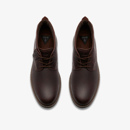 Clarks New / Newford Mid Waterproof Brown Warmlined Leather