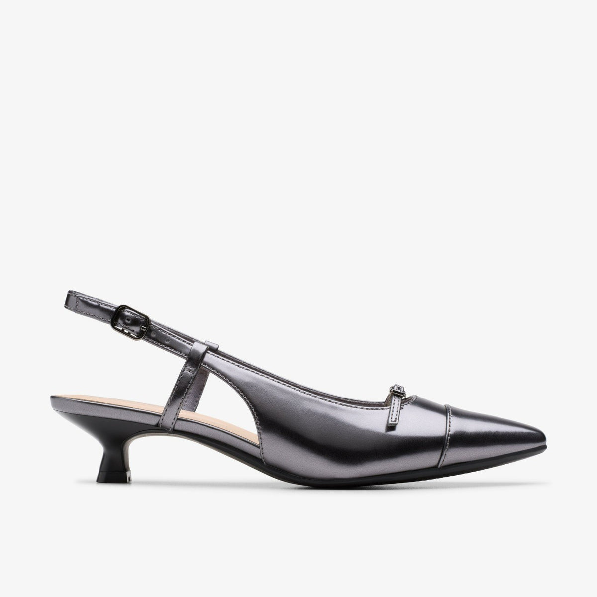 Clarks Best Seller / Scarlyt Rowan Dark Pewter Metallic