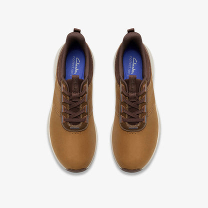 Clarks New / Motion Trek LX Dark Tan Leather