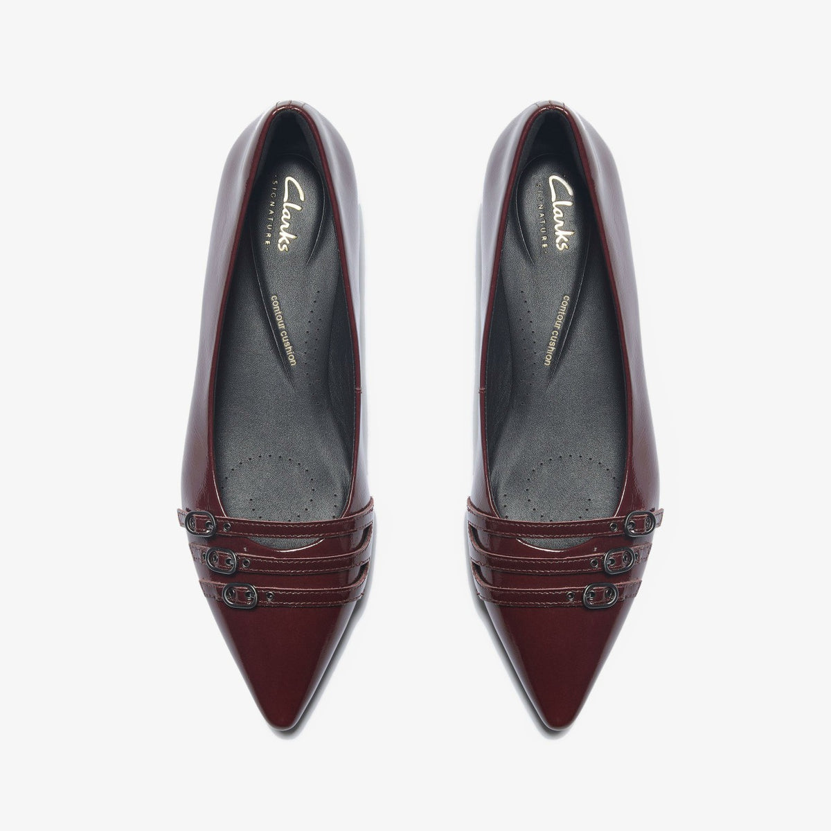 Clarks Exclusive / Sensa 15 Strap Burgundy Patent