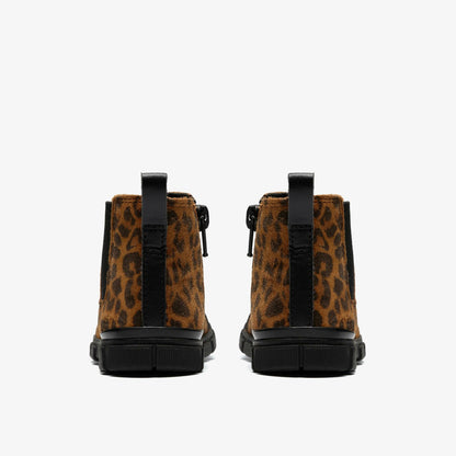 Clarks Best Seller / Evyn Chelsea Toddler Leopard Print