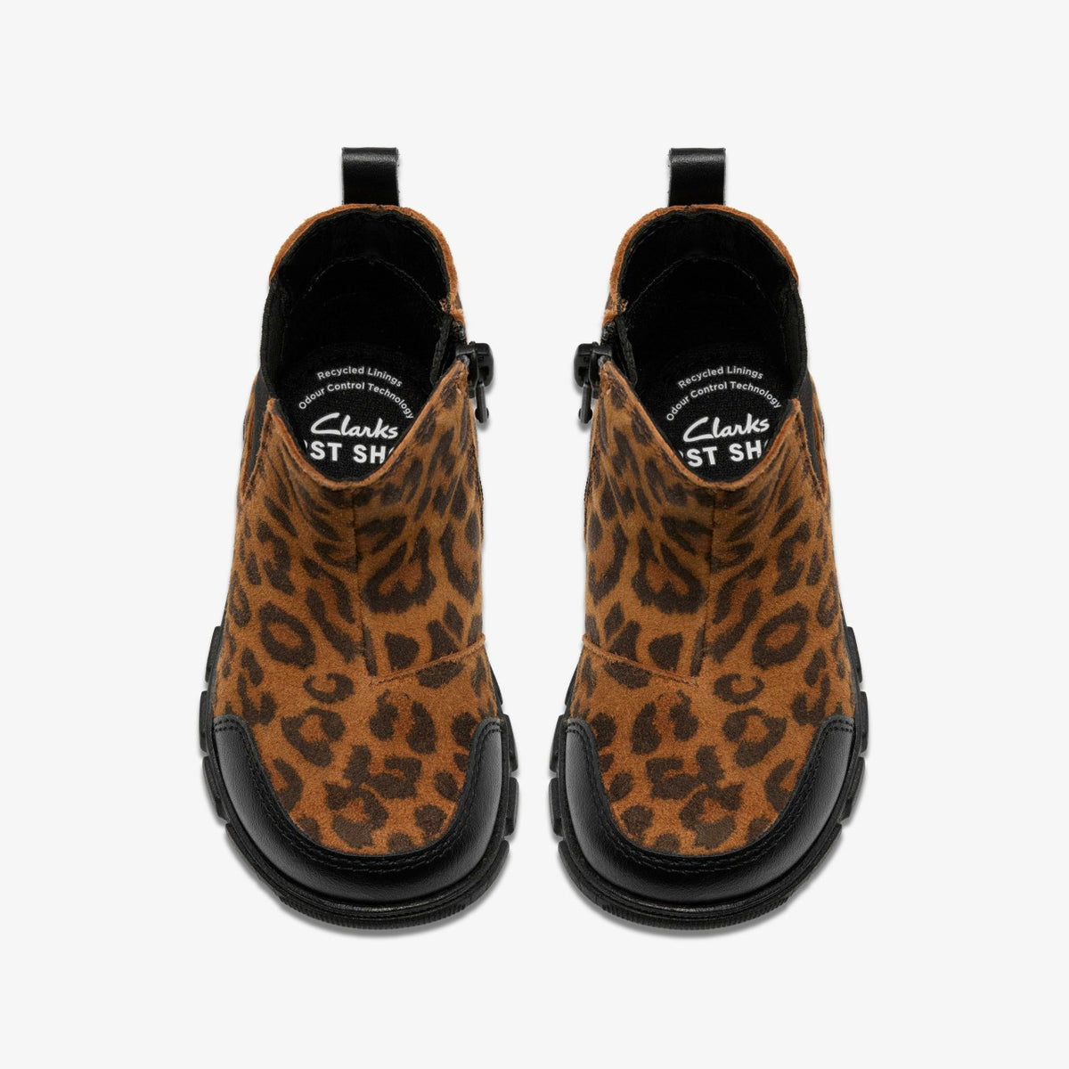 Clarks Best Seller / Evyn Chelsea Toddler Leopard Print