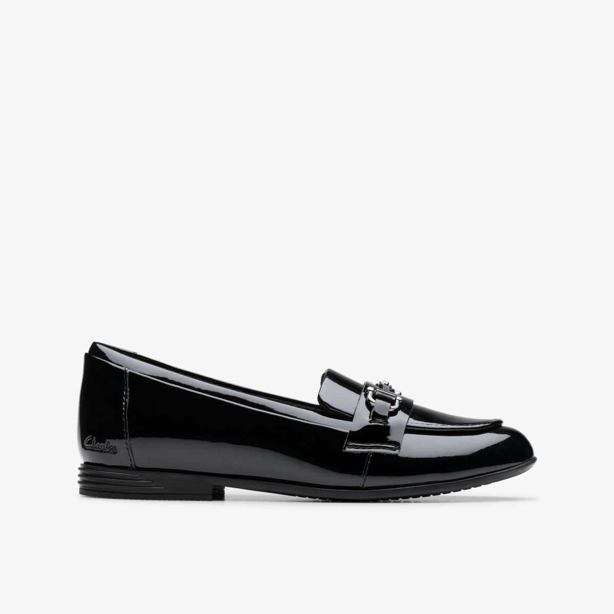 Clarks Premium / Finja Loafer Older Black Patent