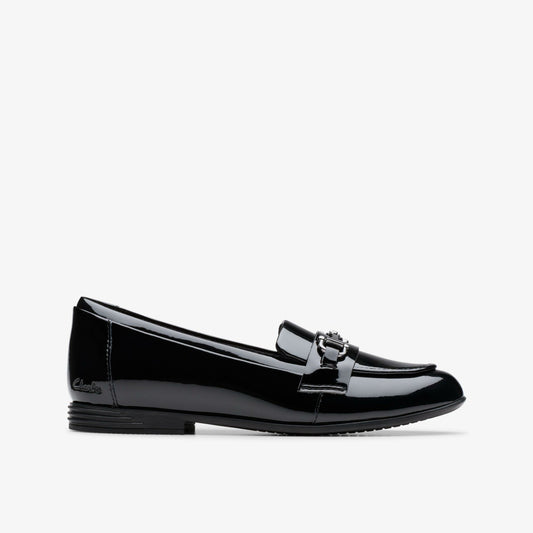 Clarks Premium / Finja Loafer Older Black Patent