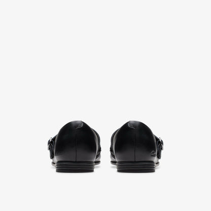 Clarks Recommended / Finja Bar Older Black Leather