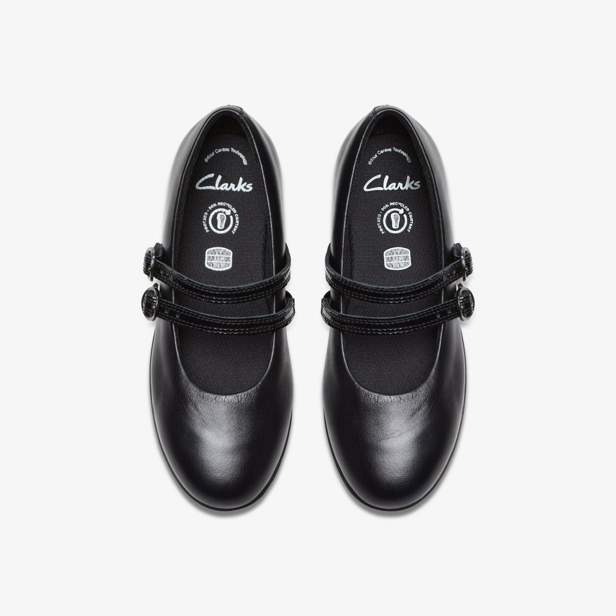Clarks Recommended / Finja Bar Older Black Leather