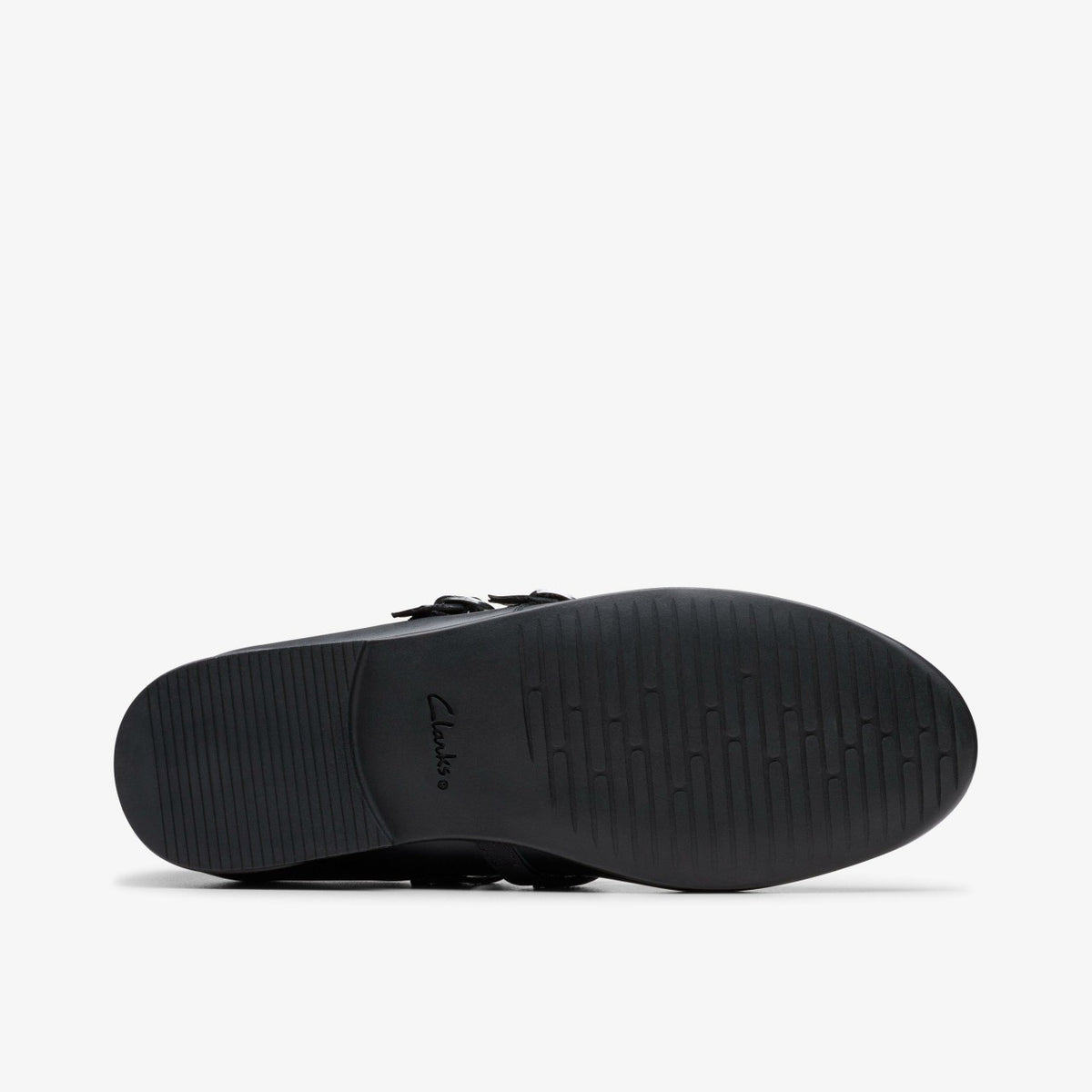 Clarks New / Finja Bar Youth Black Leather