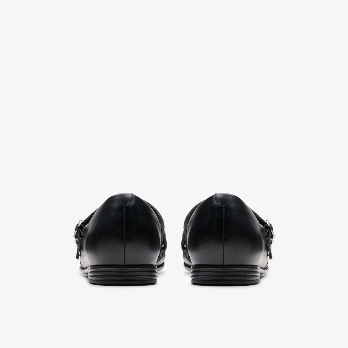 Clarks New / Finja Bar Youth Black Leather