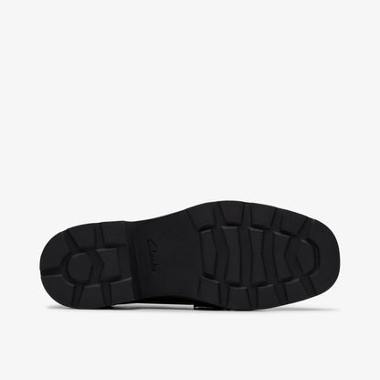 Clarks Discount / Eris Edge Youth Black Leather