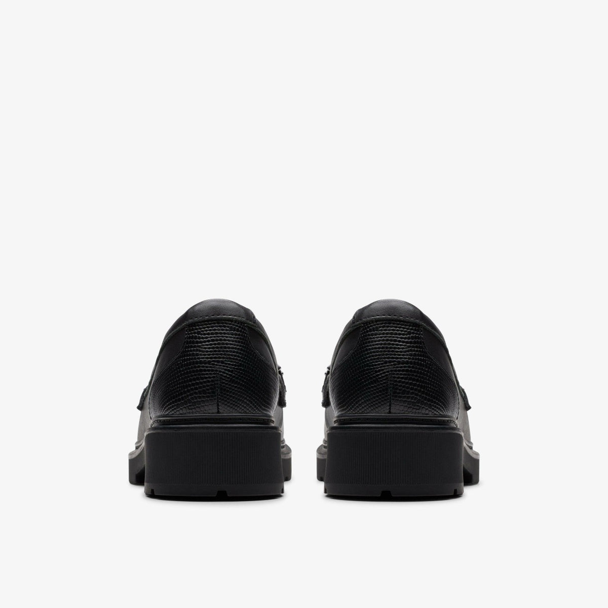 Clarks Discount / Eris Edge Youth Black Leather
