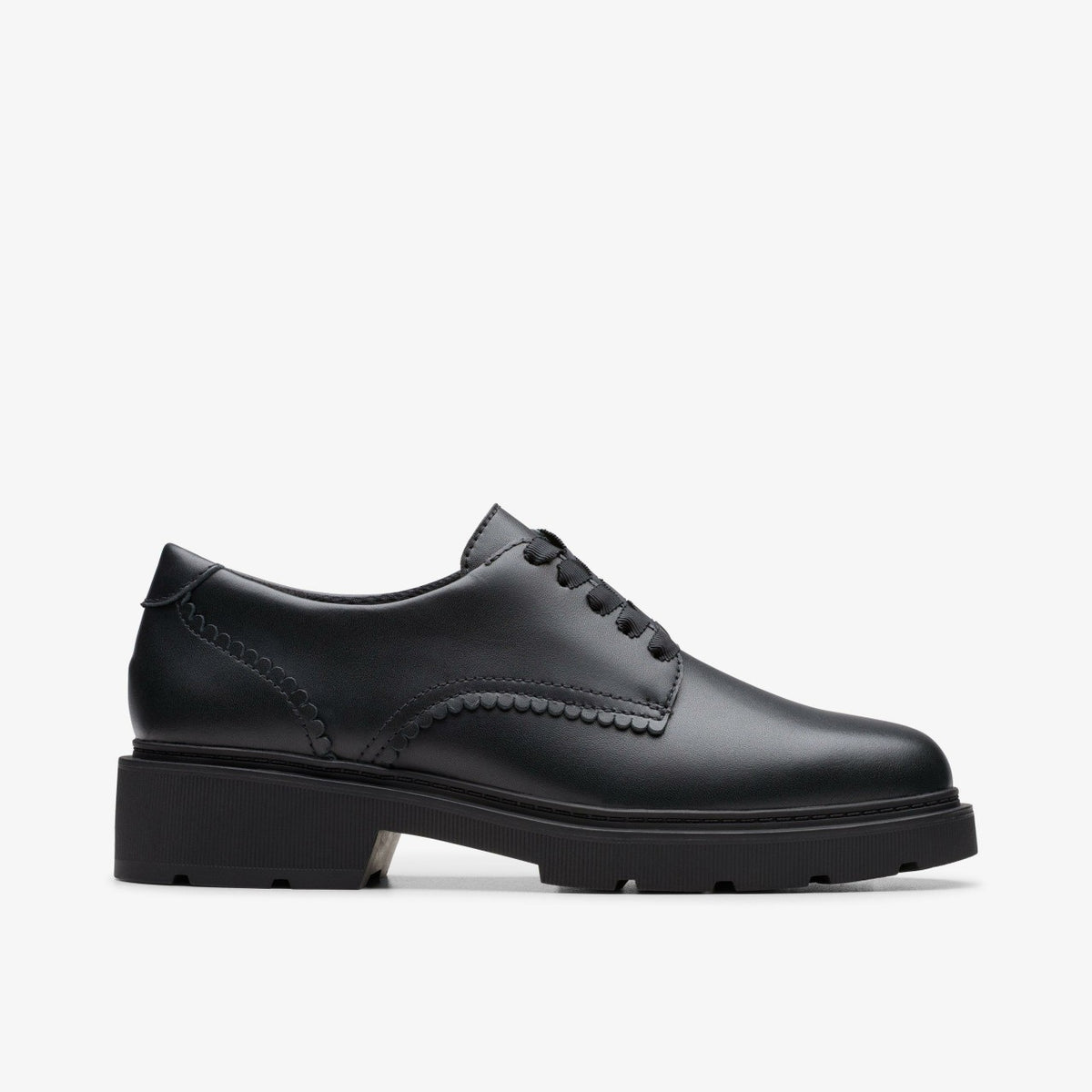 Clarks Trusted / Eris Pure Youth Black Leather