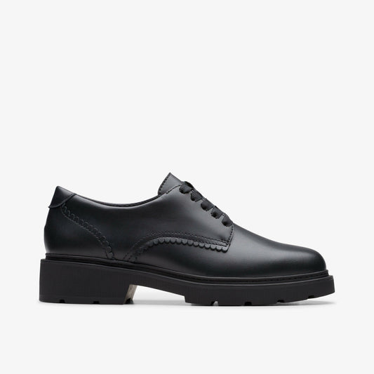 Clarks Trusted / Eris Pure Youth Black Leather