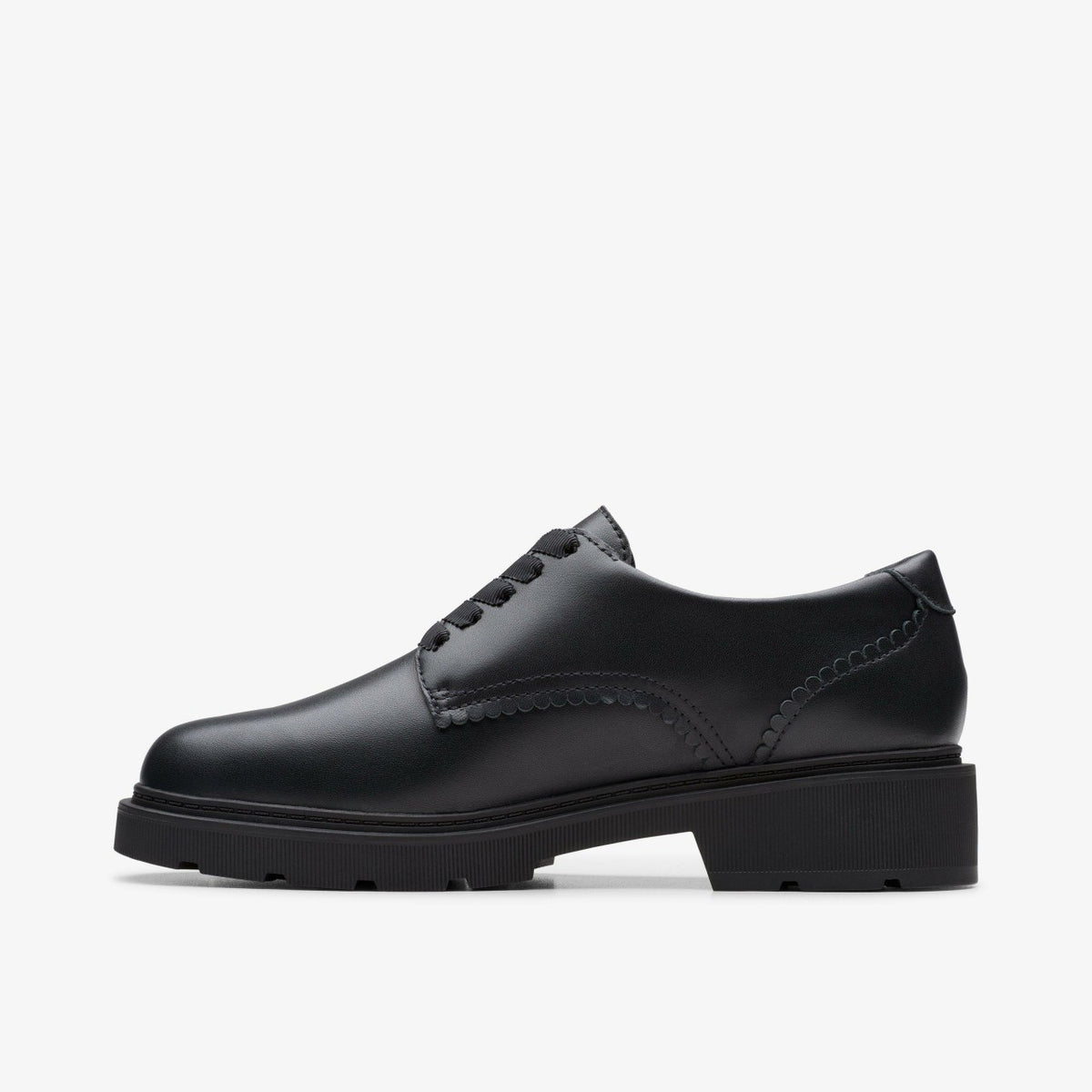 Clarks Trusted / Eris Pure Youth Black Leather