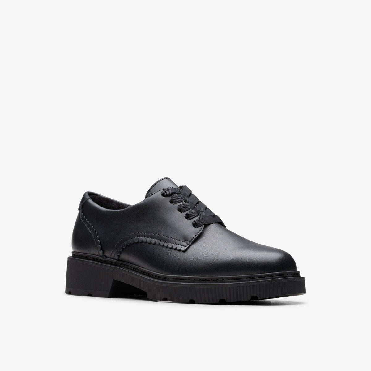 Clarks Trusted / Eris Pure Youth Black Leather