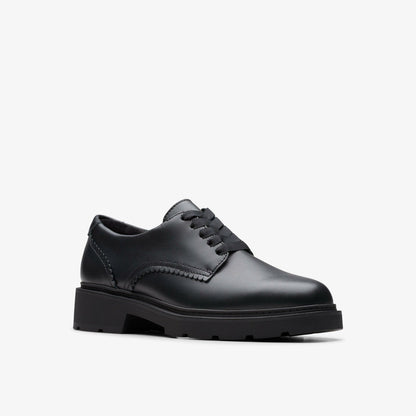 Clarks Trusted / Eris Pure Youth Black Leather