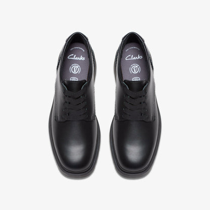 Clarks Trusted / Eris Pure Youth Black Leather