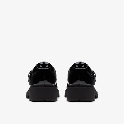 Clarks New / Eris Jane Youth Black Patent