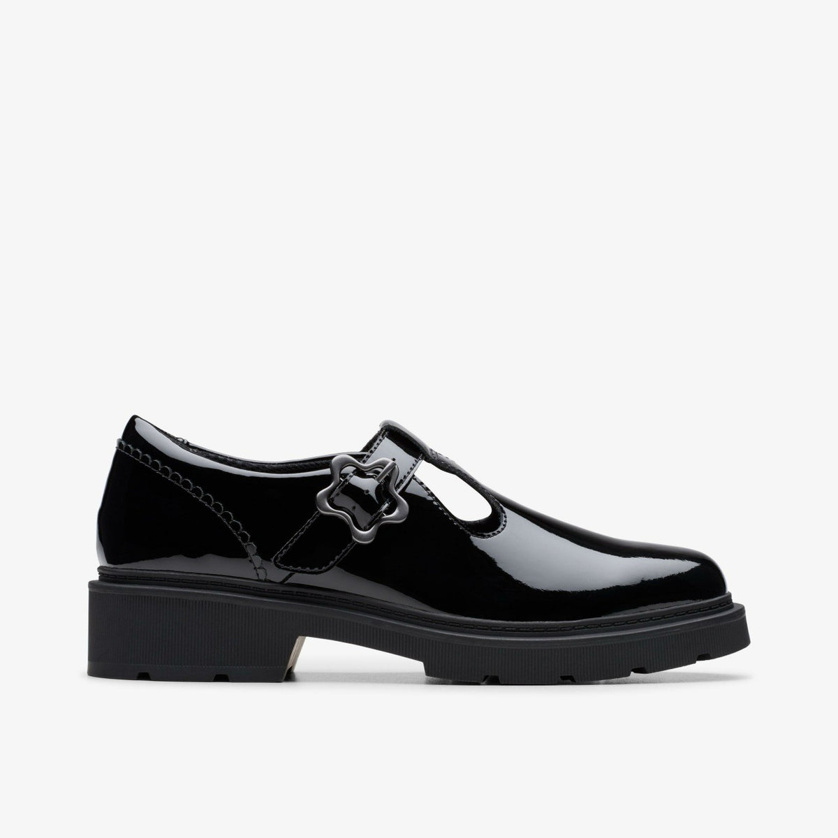 Clarks Signature / Eris Hope Youth Black Patent
