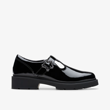 Clarks Signature / Eris Hope Youth Black Patent