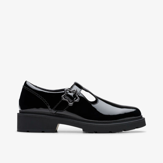 Clarks Signature / Eris Hope Youth Black Patent