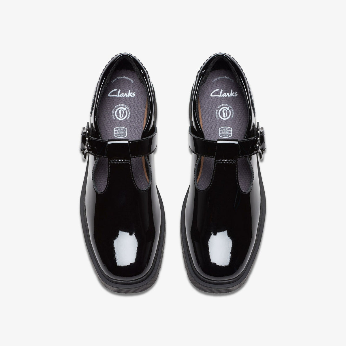 Clarks Signature / Eris Hope Youth Black Patent