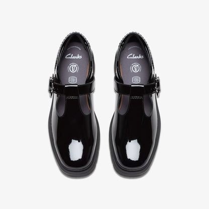 Clarks Signature / Eris Hope Youth Black Patent