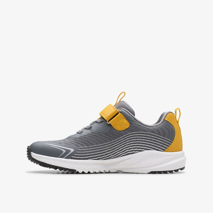 Clarks Deals / Deyes Dash Kid Grey Synthetic