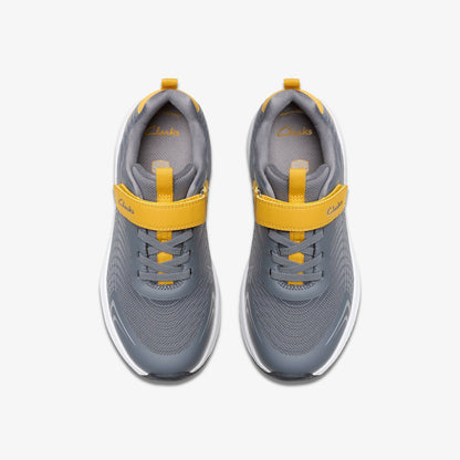 Clarks Deals / Deyes Dash Kid Grey Synthetic
