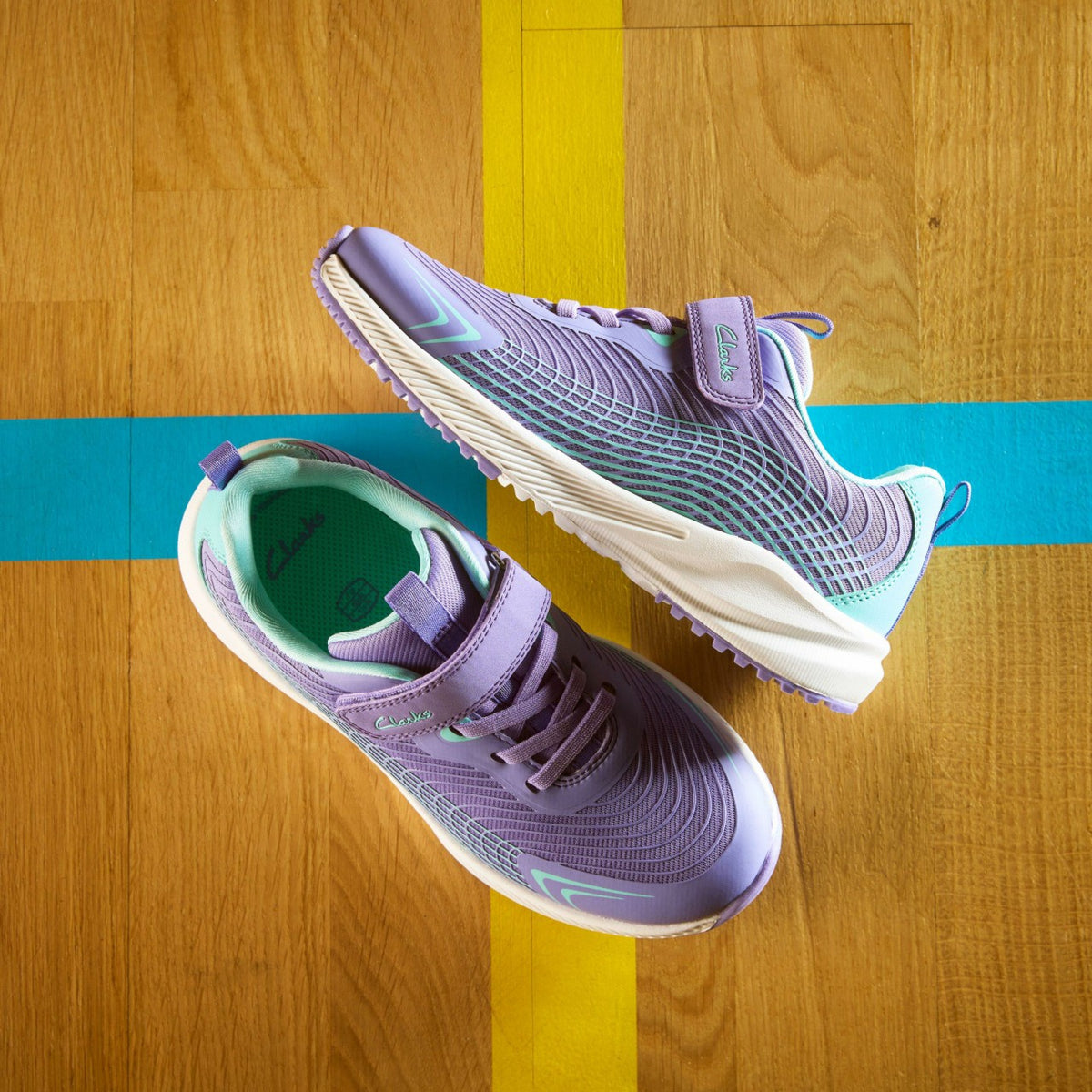 Clarks Premium / Deyes Dash Kids Purple Synthetic