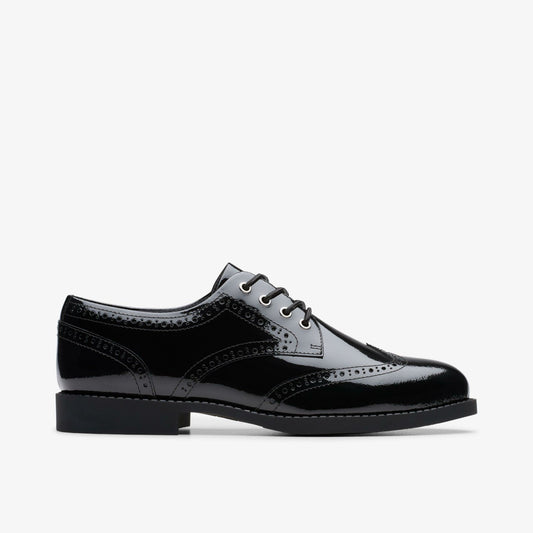 Clarks Premium / Tapa Pure Youth Black Patent