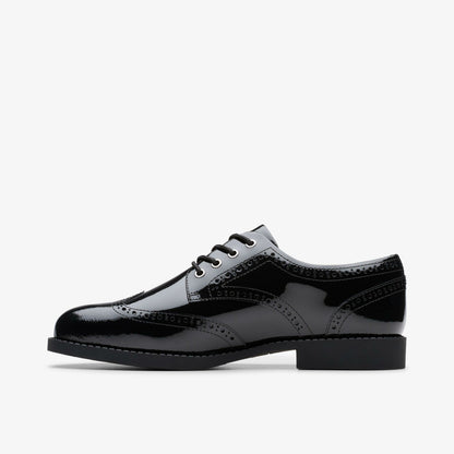 Clarks Premium / Tapa Pure Youth Black Patent