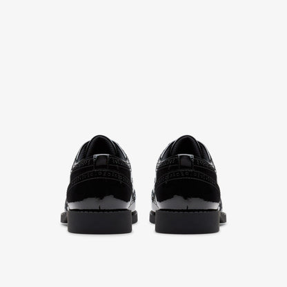 Clarks Premium / Tapa Pure Youth Black Patent
