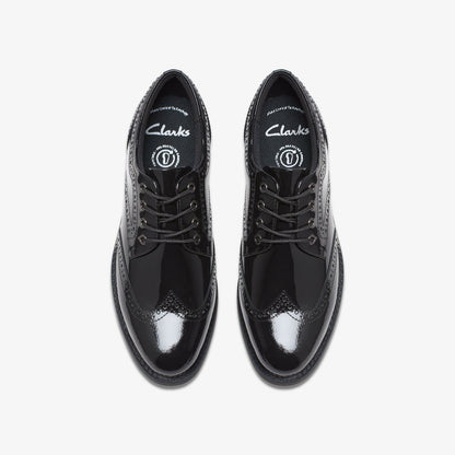 Clarks Premium / Tapa Pure Youth Black Patent