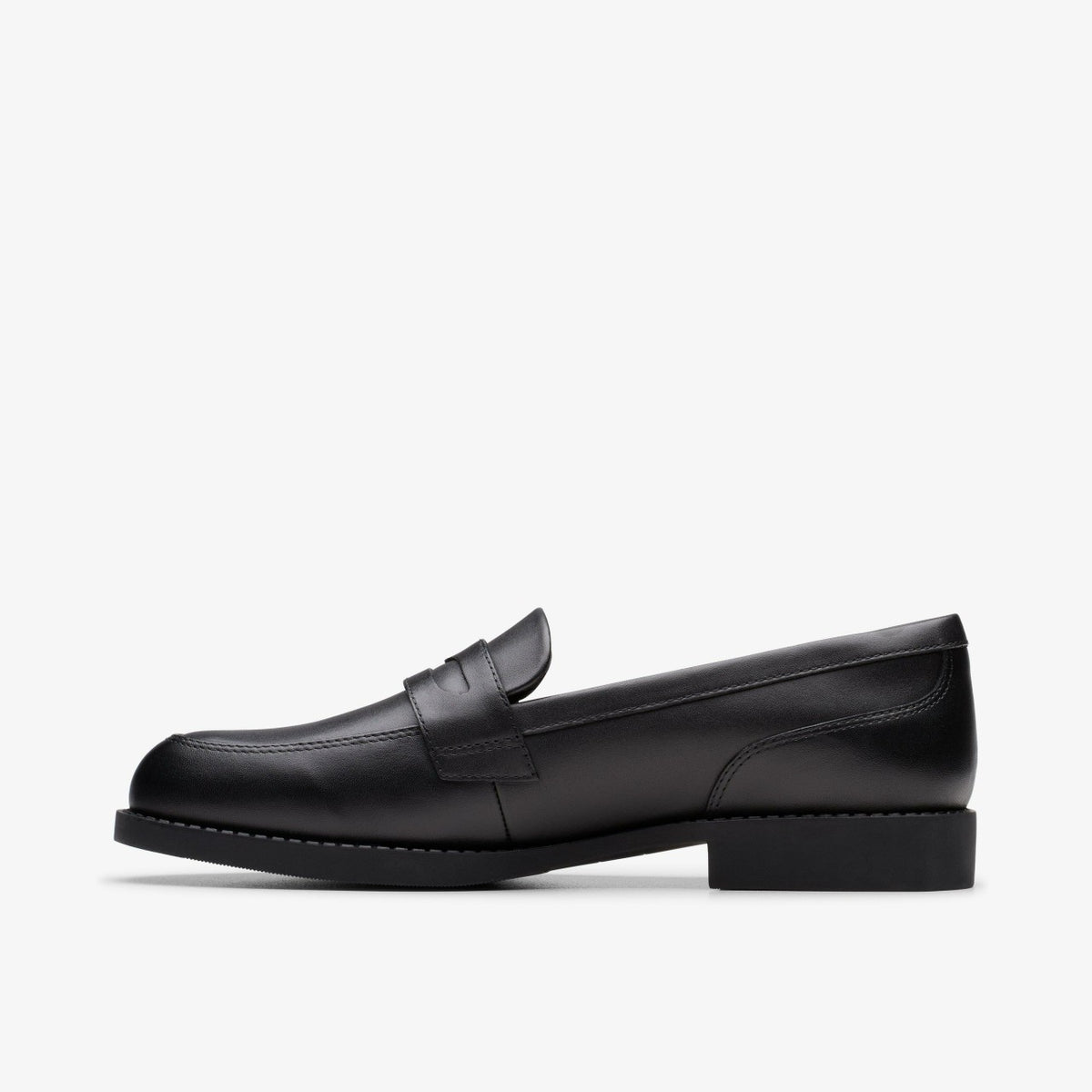 Clarks Top Pick / Tapa Edge Youth Black Leather
