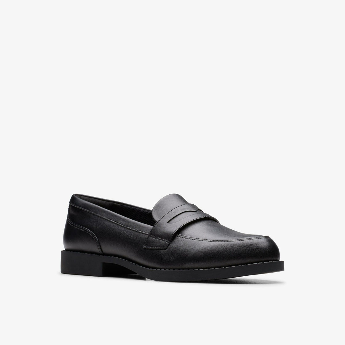 Clarks Top Pick / Tapa Edge Youth Black Leather