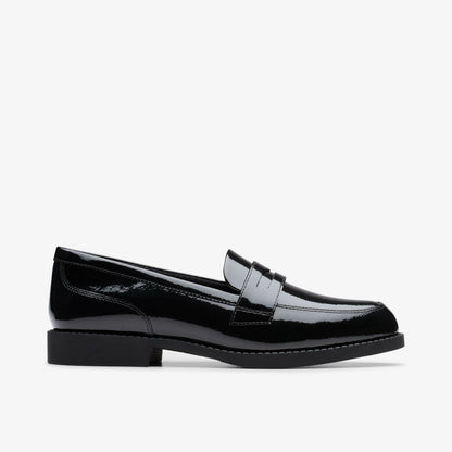 Clarks Recommended / Tapa Edge Youth Black Patent
