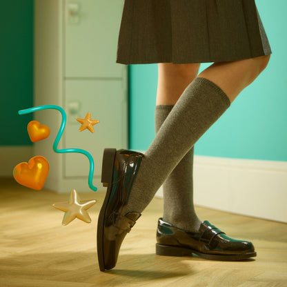 Clarks Recommended / Tapa Edge Youth Black Patent
