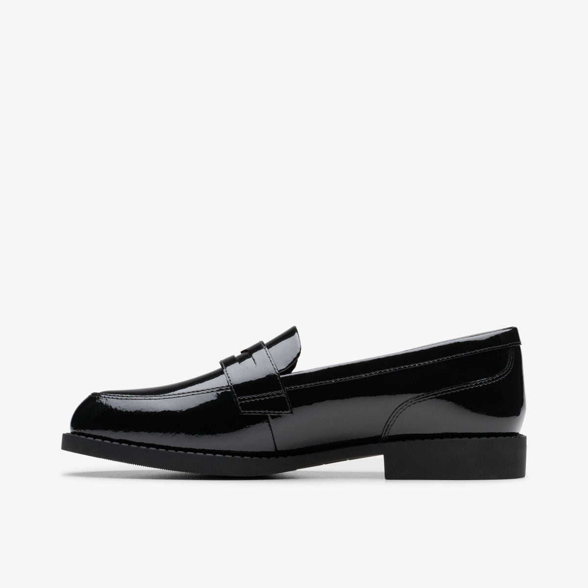 Clarks Recommended / Tapa Edge Youth Black Patent