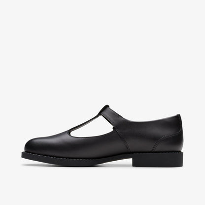 Clarks Customer Favorite / Tapa Hope Youth Black Leather