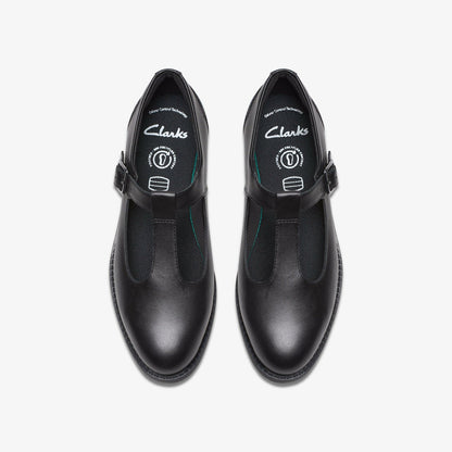 Clarks Customer Favorite / Tapa Hope Youth Black Leather