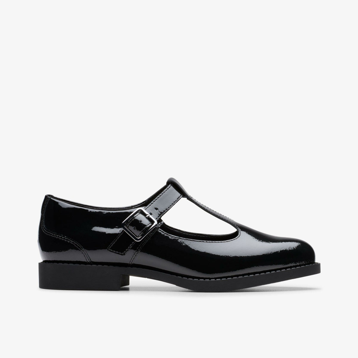 Clarks Featured / Tapa Hope Youth Black Patent