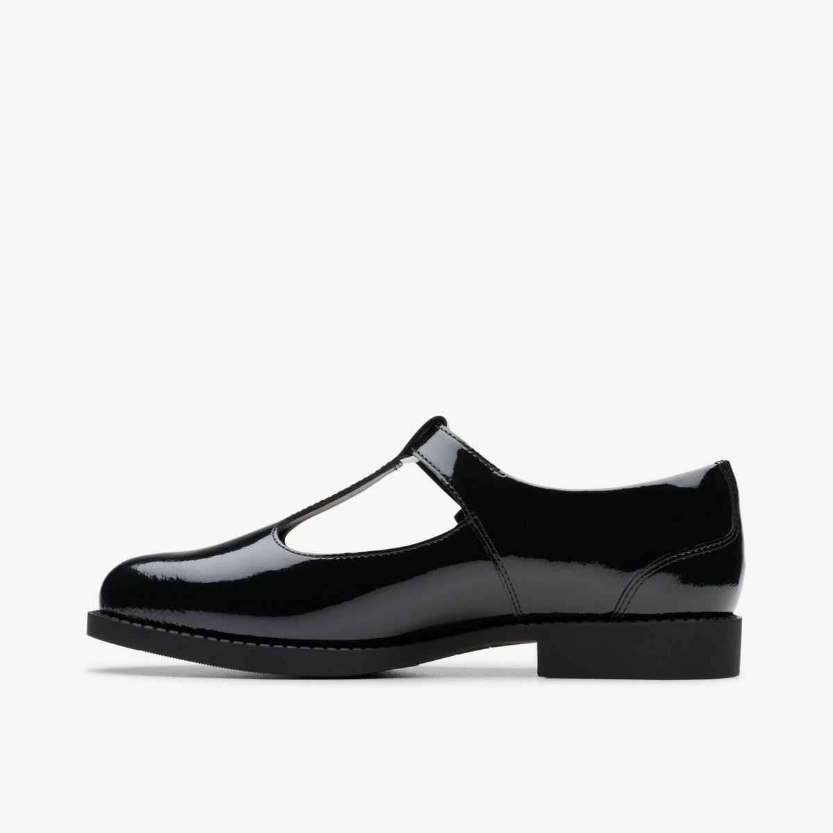 Clarks Featured / Tapa Hope Youth Black Patent
