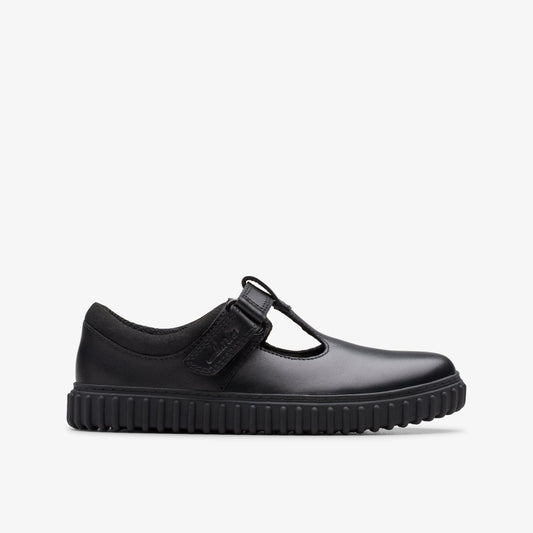 Clarks Essential / Cove Hope Kid Black Leather