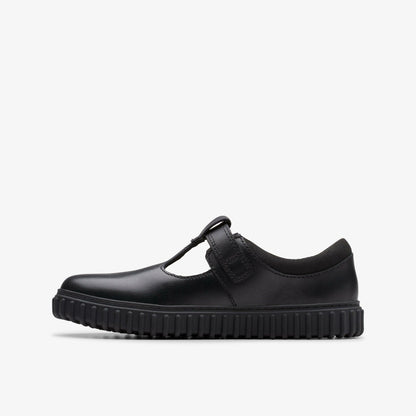 Clarks Essential / Cove Hope Kid Black Leather
