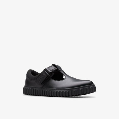 Clarks Essential / Cove Hope Kid Black Leather