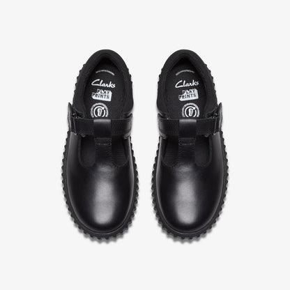 Clarks Essential / Cove Hope Kid Black Leather