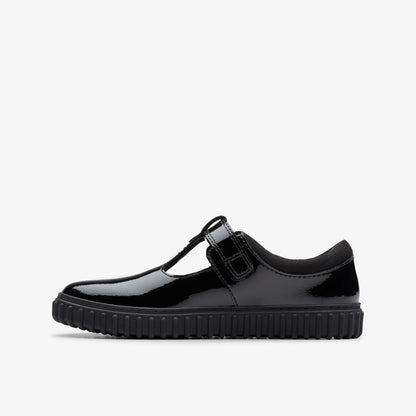 Clarks Quality / Cove Hope Kid Black Patent