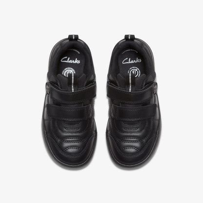 Clarks Deals / Laser Cross Kid Black Leather