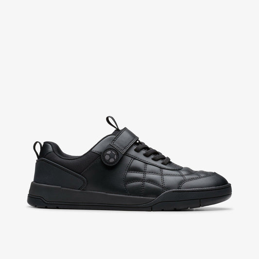 Clarks Value / Laser Cross Youth Black Leather