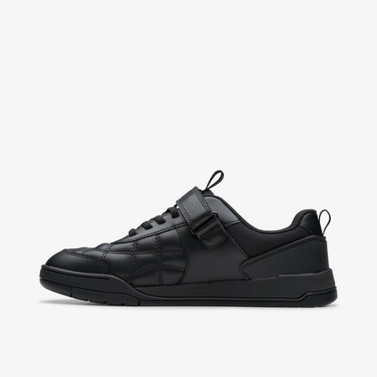 Clarks Value / Laser Cross Youth Black Leather